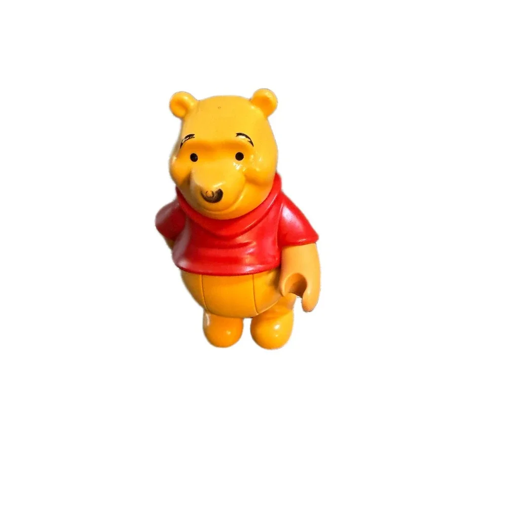 LEGO Duplo Winnie the Pooh Figure Disney Yellow Bear Red Shirt Posable 3 Inch